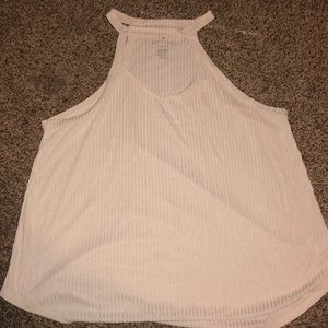 High neck cut out tank